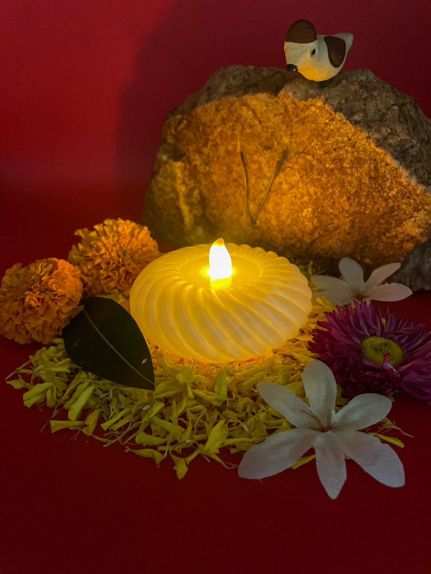 Whimsical Gourd Tealight Diya (Pack of 2)