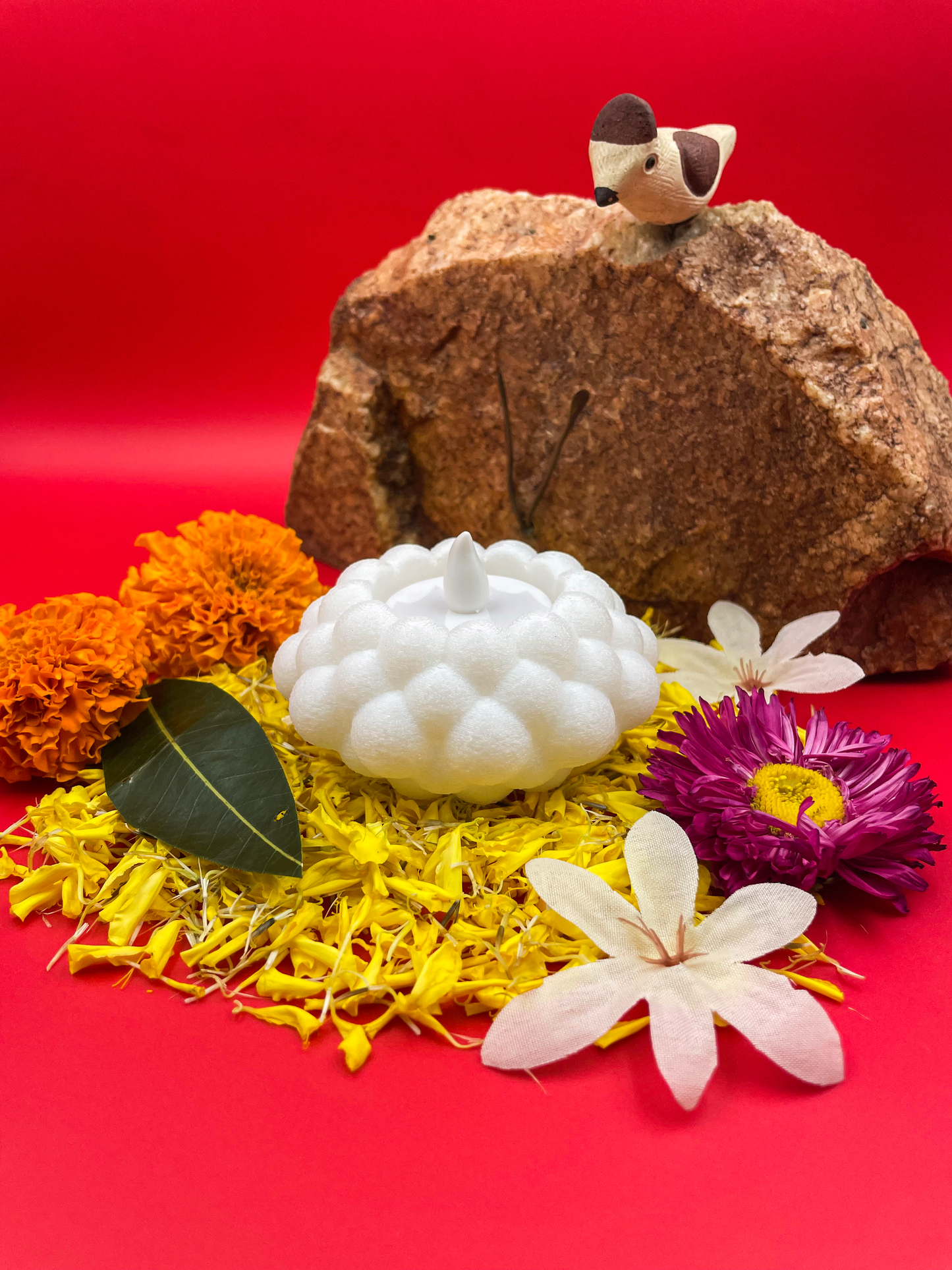 Lotus Glow Decorative Diya (Pack of 2)
