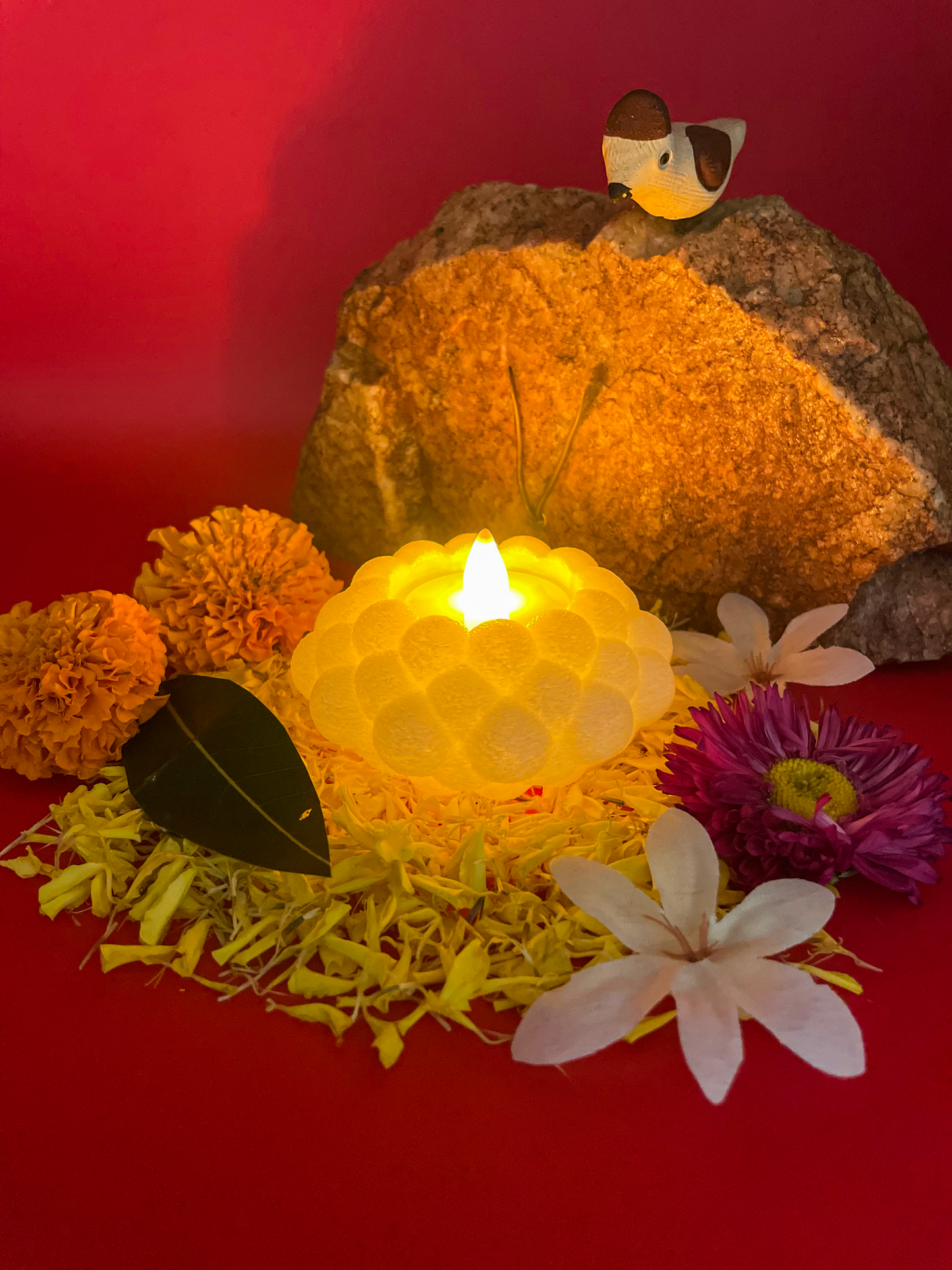 Lotus Glow Decorative Diya (Pack of 2)