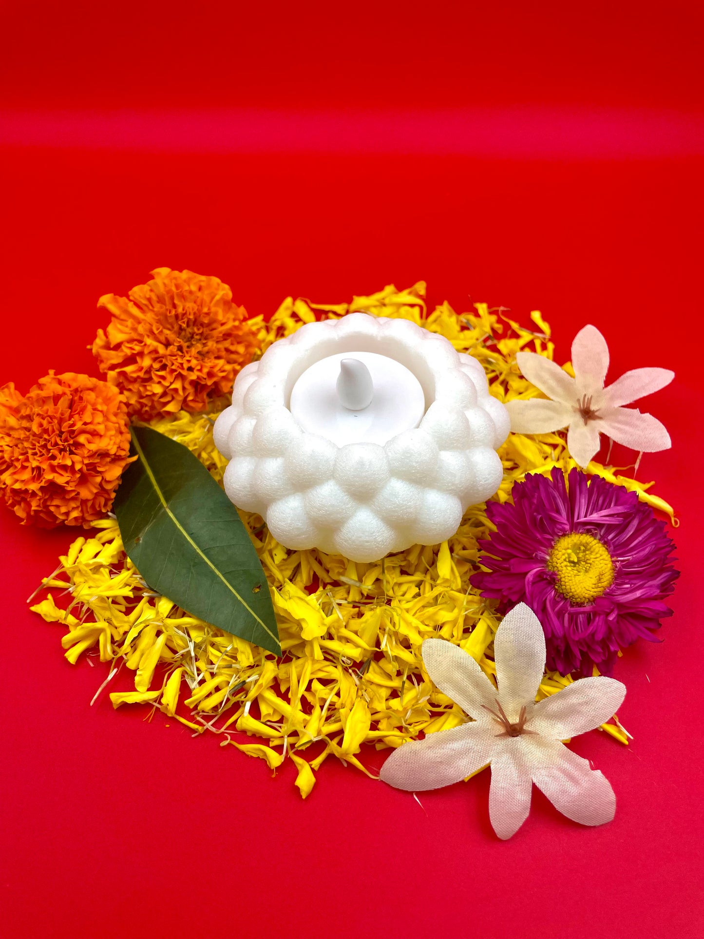 Lotus Glow Decorative Diya (Pack of 2)