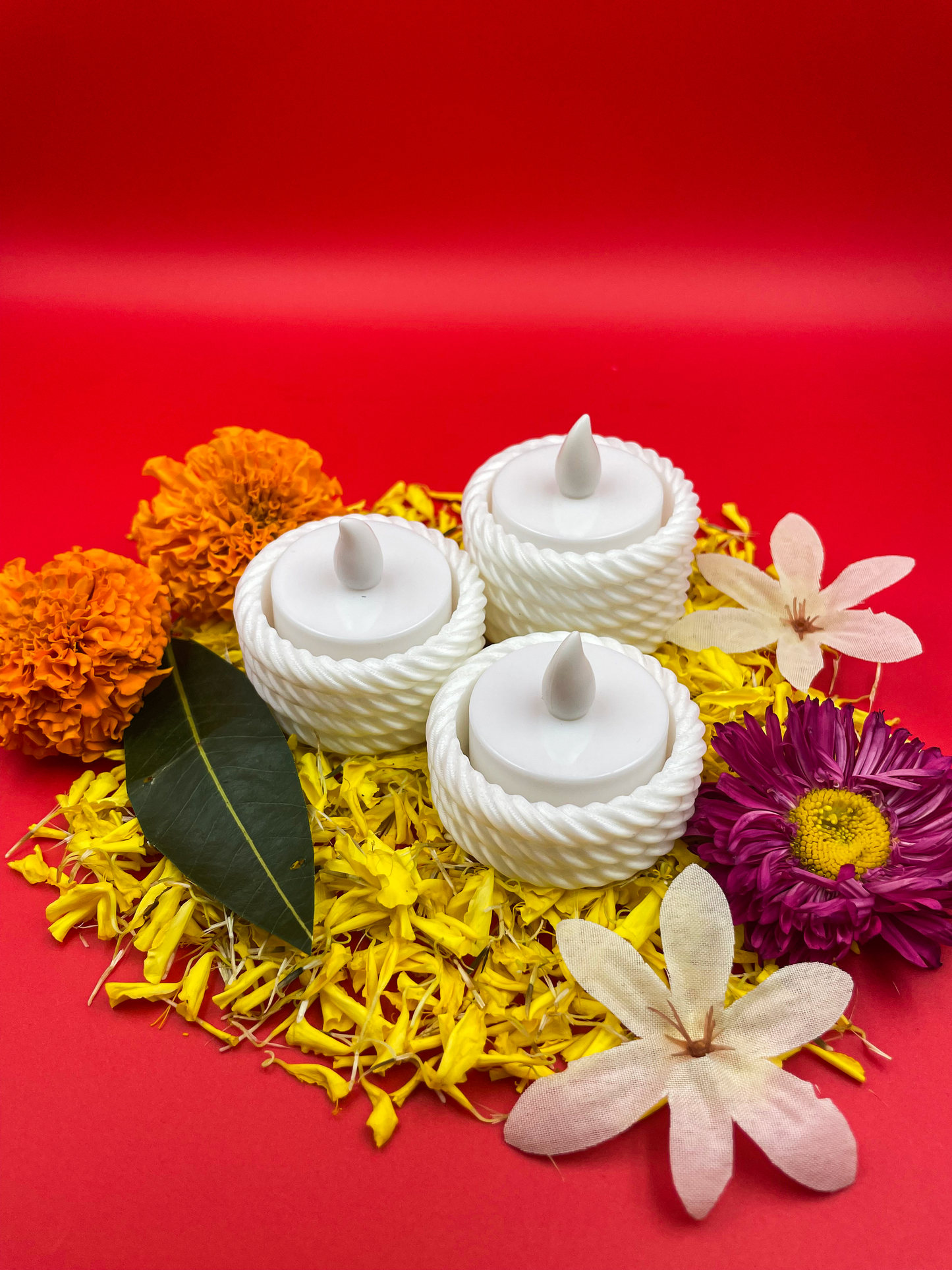 Rope Glow Decorative Diya (Pack of 2)