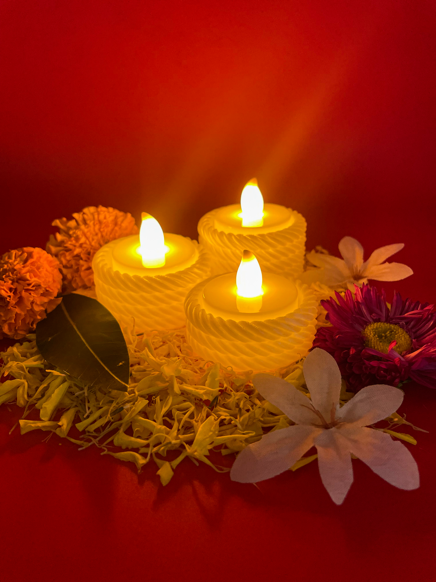 Rope Glow Decorative Diya (Pack of 2)