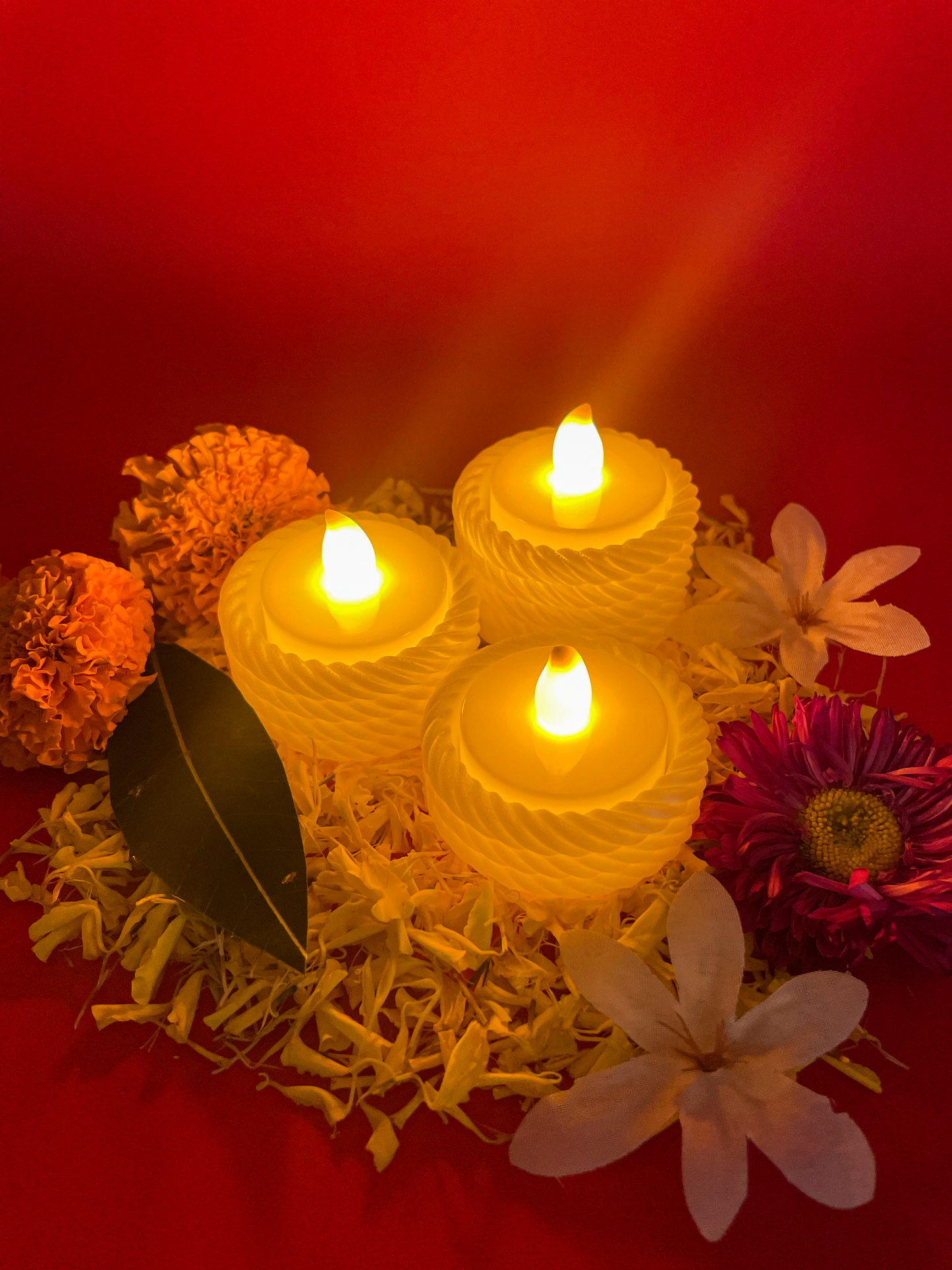 Rope Glow Decorative Diya (Pack of 2)