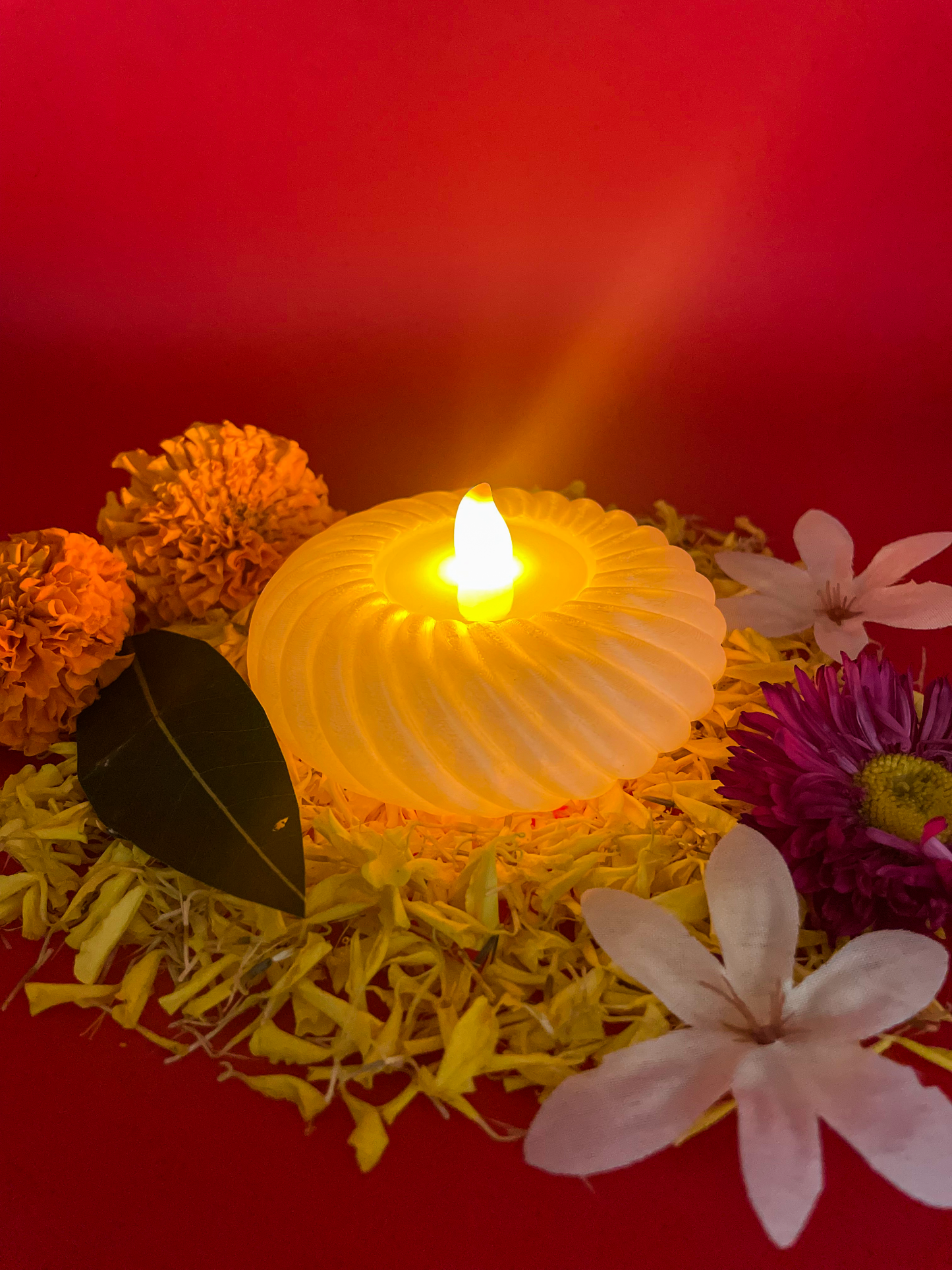 Whimsical Gourd Tealight Diya (Pack of 2)