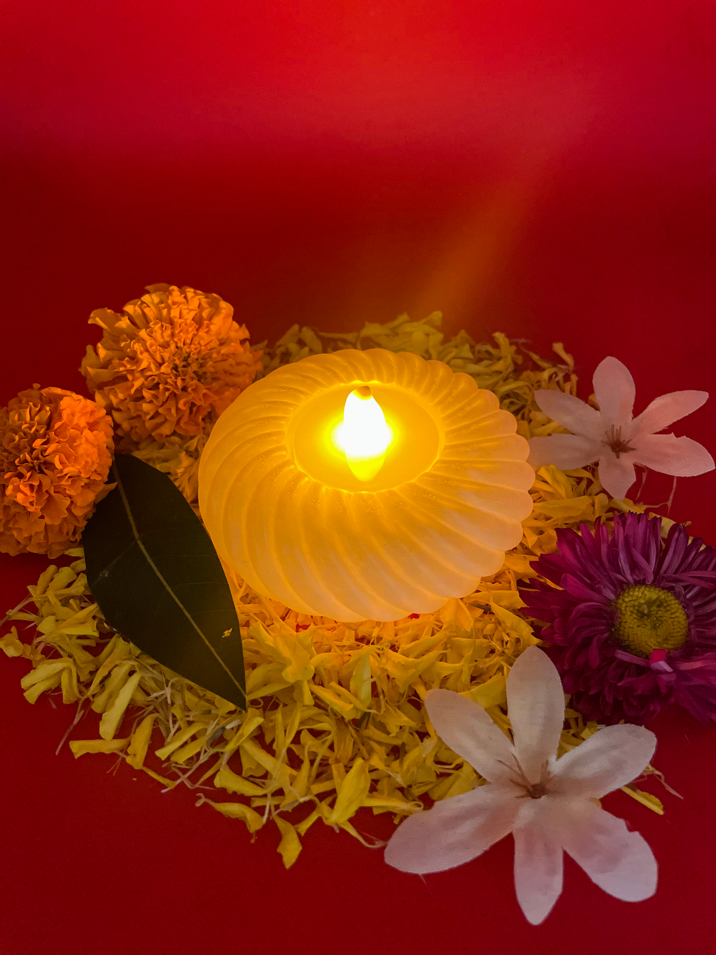 Whimsical Gourd Tealight Diya (Pack of 2)