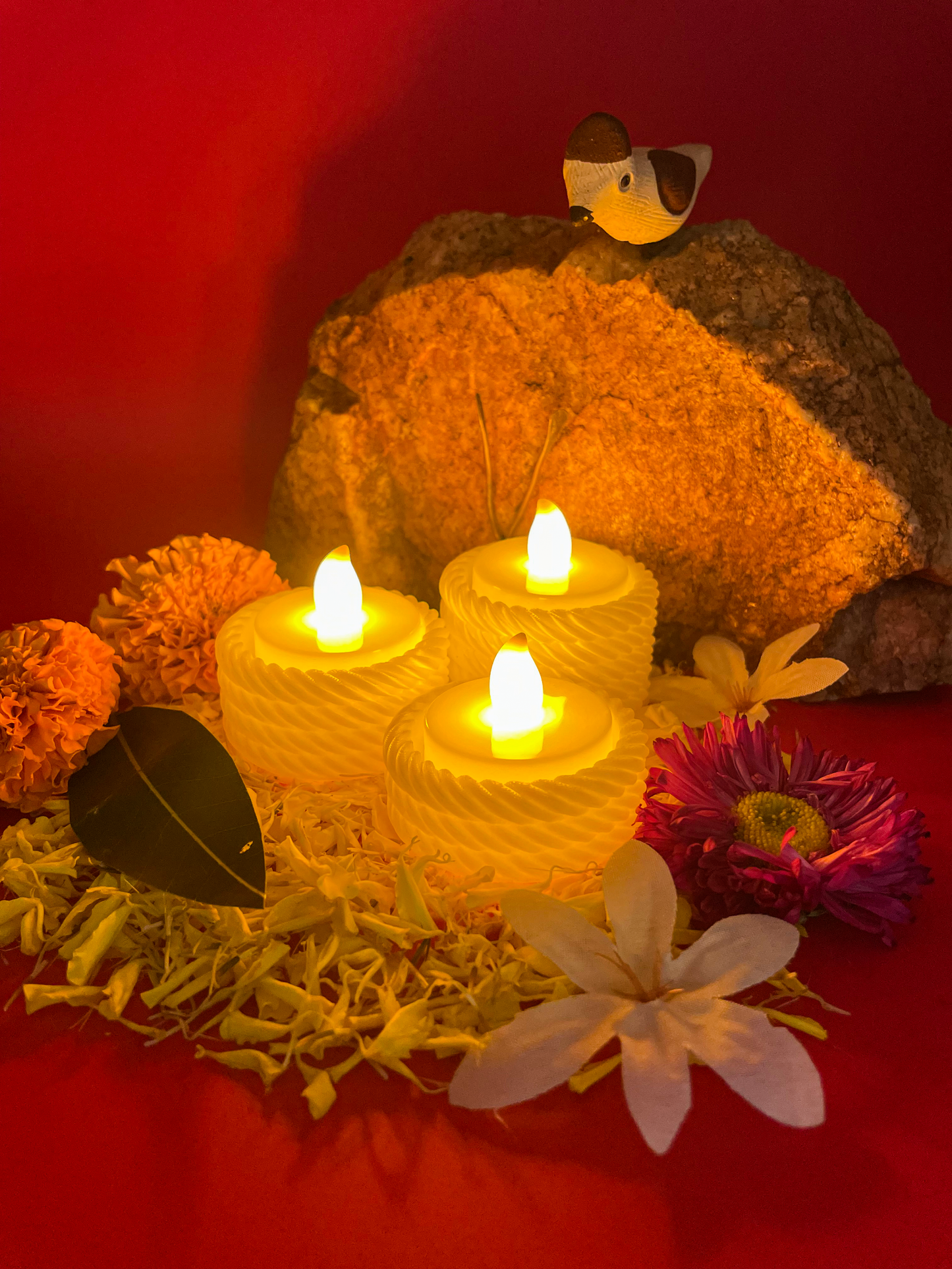 Rope Glow Decorative Diya (Pack of 2)