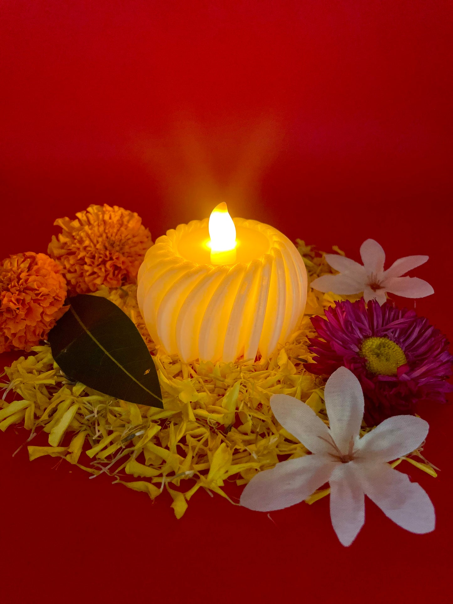 Spiral Glow Decorative Diya (Pack of 2)
