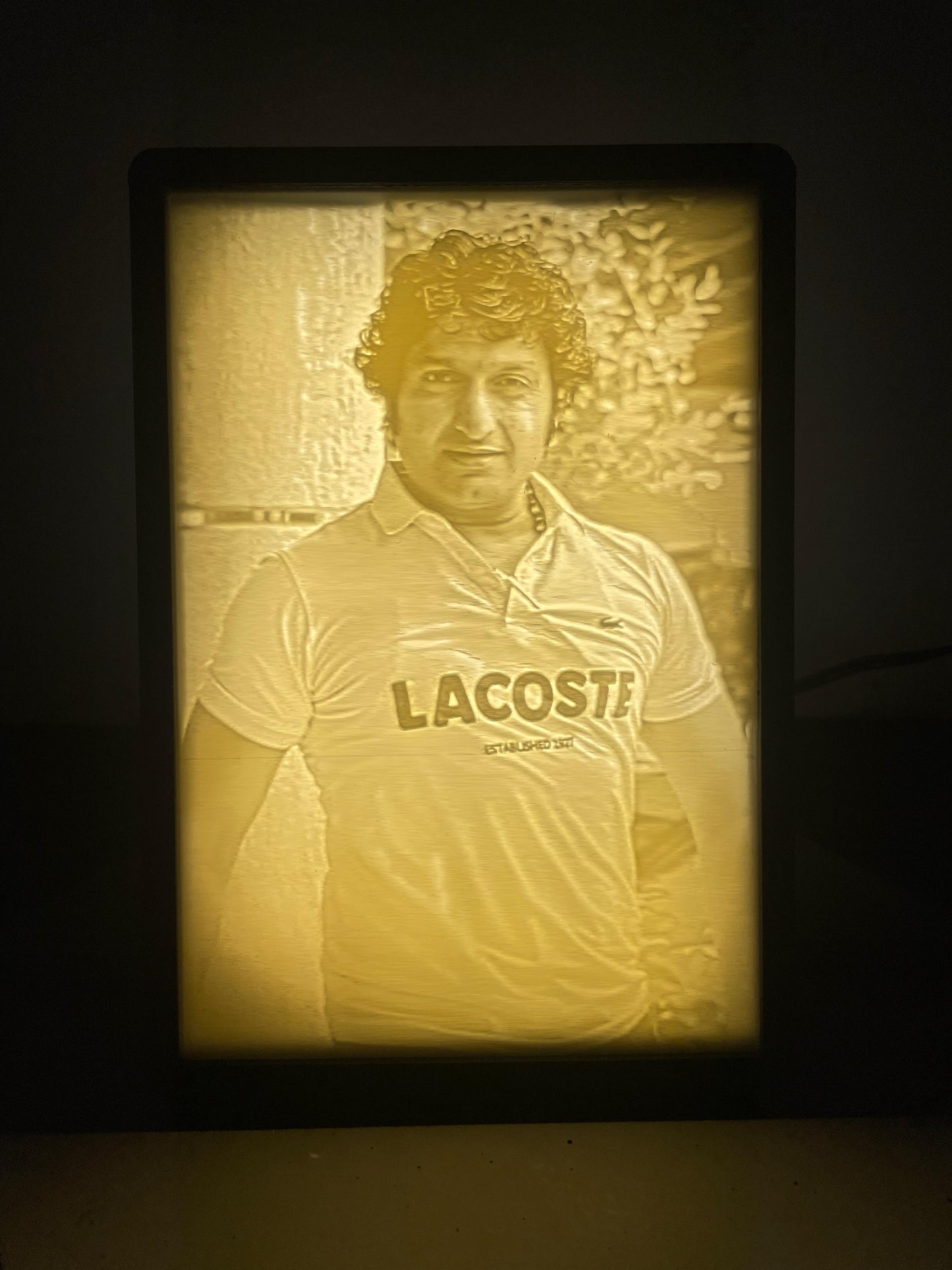 Custom 3D Lithophane Photo Lamp